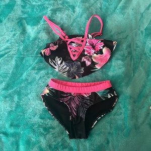 Justice Girls XS (5/6) 2 piece bathing suit